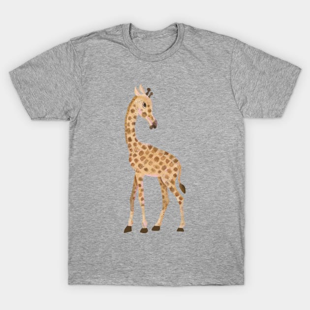 Sweet Giraffe T-Shirt by Lynndarakos